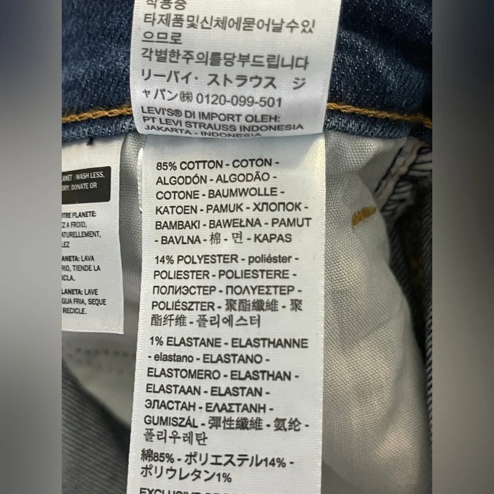 NWT Levi’s High Waisted Cropped Flare Jeans - Nip At The Bud - 32x27 - Picture 7 of 8